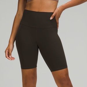 Dark Olive Lululemon align 8” shorts